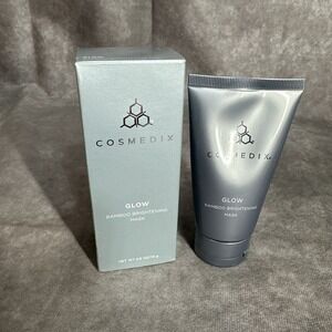 Cosmedix GLOW Bamboo Brightening Mask 2.6 oz/74g Sealed In Box B7